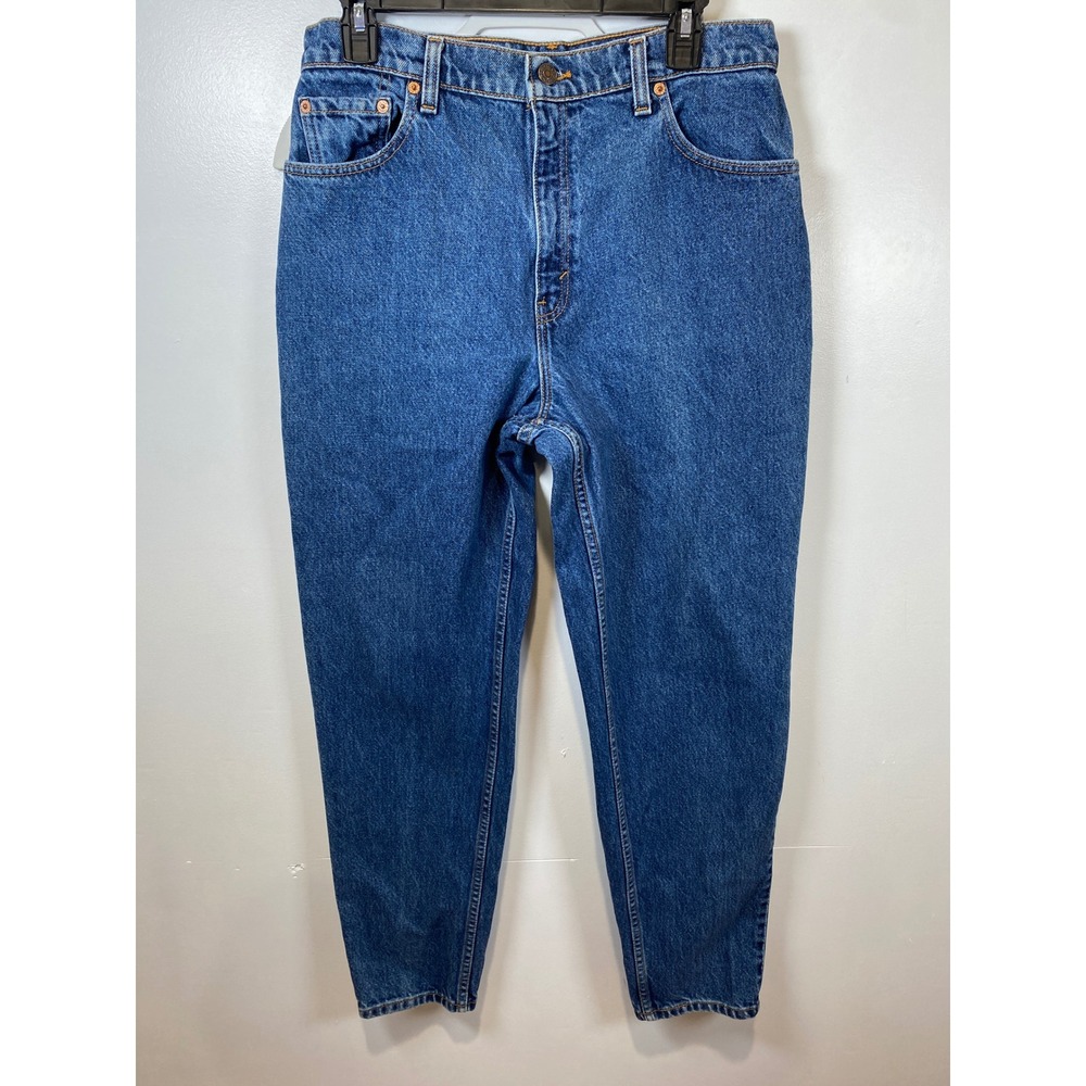 VTG 90's Levi's Mom Jeans High Waist Tapered Leg Denim Blue Jeans Size 12
